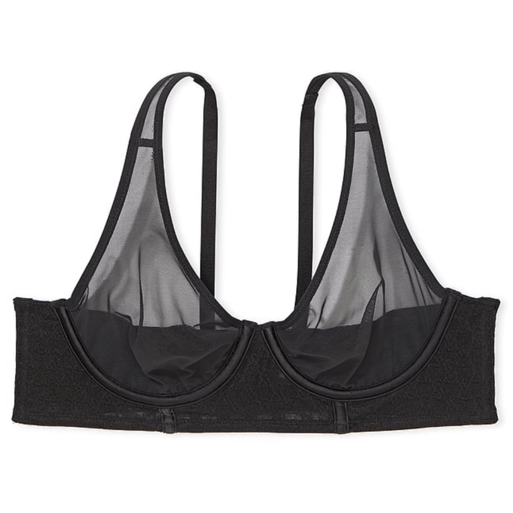 Victoria’s Secret very sexy Icon mesh longline plunge bra